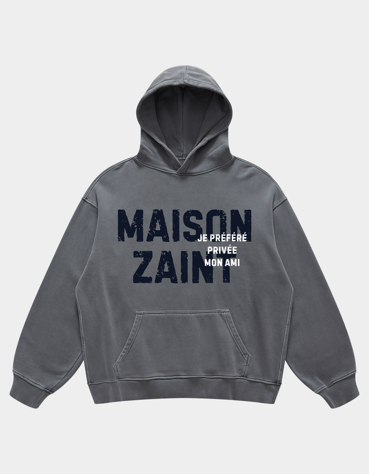 JE PREFERE PRIVÉE FADED HOODIE